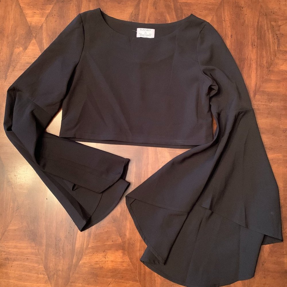 Runaway Cropped Bell Sleeve Top